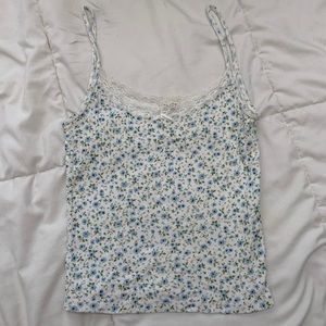 Floral Blue Top